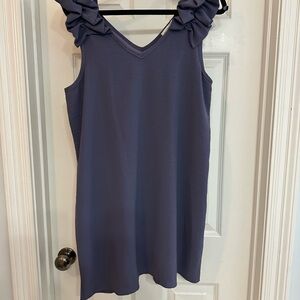 Entro Purple Dress with Bow Accent